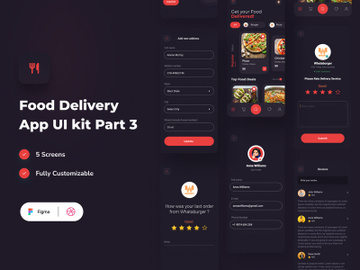 Food Delivery App Dark part 3 preview picture
