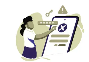 forgot password Icon Illustration vector for website mobile app
