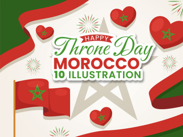 10 Happy Morocco Throne Day Illustration preview picture