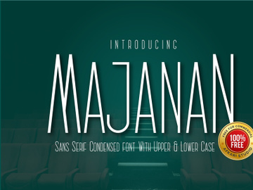 Majanan Sans Serif Condensed Font preview picture