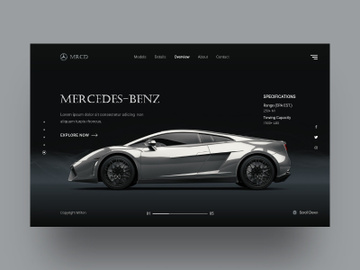 Mercedes Car Website preview picture