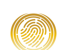 Fingerprint logo vector illustration icon template design