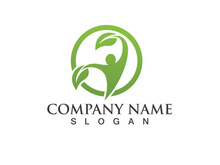 Health life people tree leaf green logo