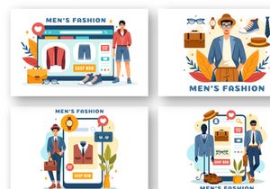 10 Men's Fashion Show Illustration