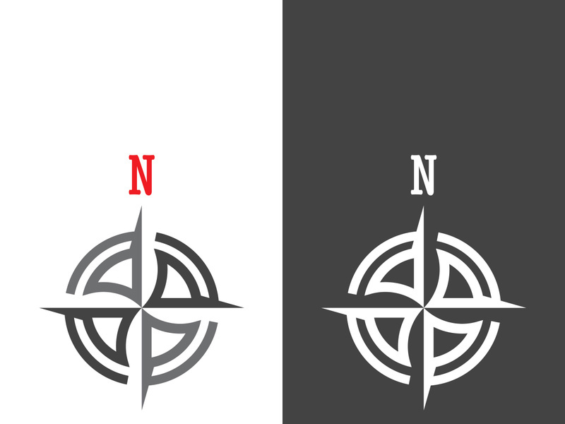 Compass logo template vector icon illustration design