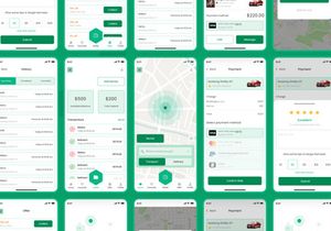 Rideshare Ride Mobile App UI kit