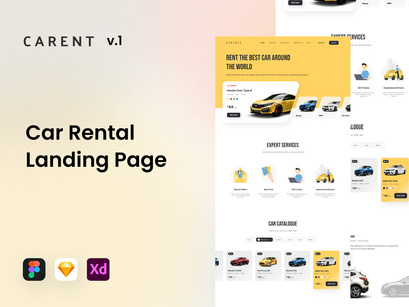 Carent - Car Rental Landing Page v.1