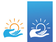 Creative and unique sun logo design.