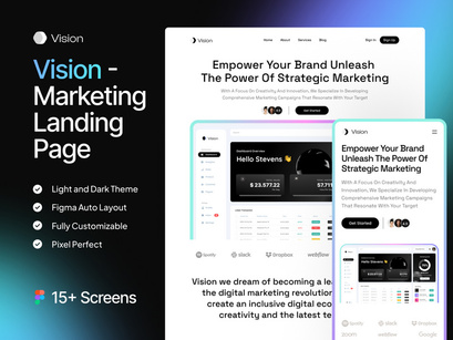Vision - Marketing Landing Page