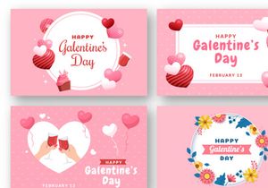 17 Happy Galentine's Day Illustration