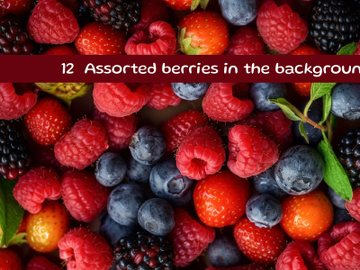 Assorted berries in the background preview picture