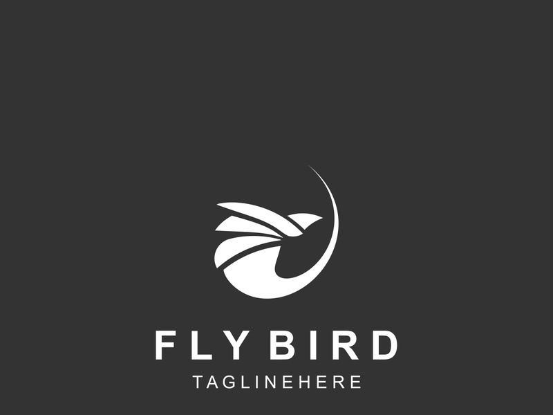 Abstract Flying Bird logo design template Wing illustration