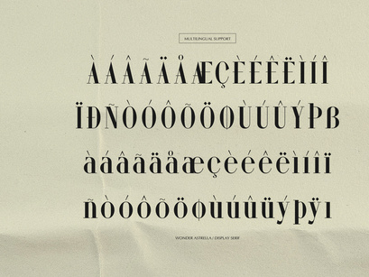 Wonder Astrella | Modern Display Serif