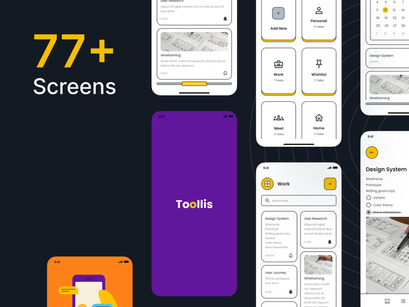 Toollis - To - Do List App UI Kit