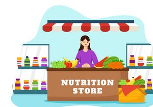 10 Nutrition Store Illustration