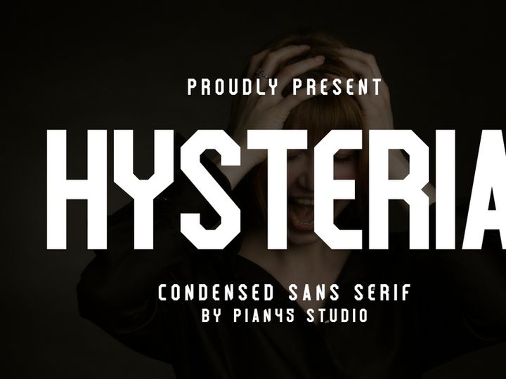 Hysteria - Condensed Sans Serif