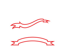Red ribbon Vector illustration