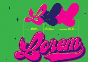 Lettro | Retro Layered Script
