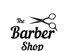 Barbershop logo in vintage style with the concept of scissors, razor and other tools.Logo for business, salon, label and barbershop.