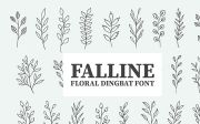 Fallin - A Floral Dingbat