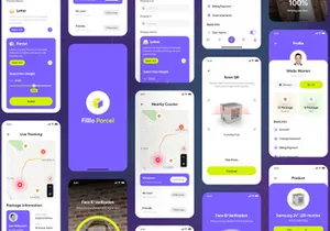 Filllo Parcel Delivery App UI Kit