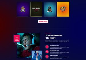 Bigamer - eSports And Gaming Tournaments PSD Template
