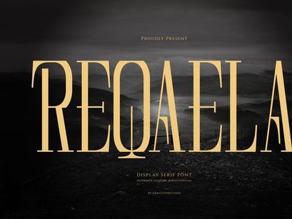 Reqaela | Display Serif Font