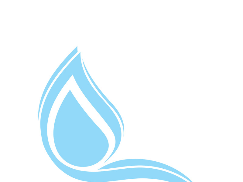 Water drop logo icon illustration template design