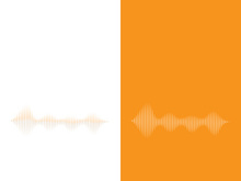 Sound waves vector illustration design template