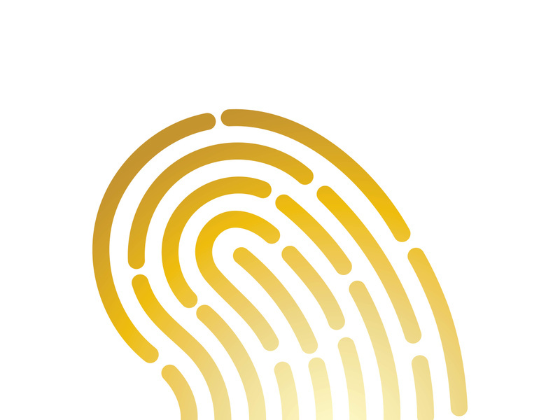 Fingerprint logo vector illustration icon template design