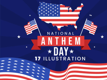17 National Anthem Day Illustration preview picture