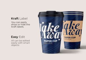 Take Away Paper Cup Mockup