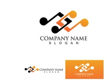 Music Note Logo Player vector icon