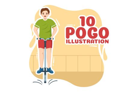 10 Sport Jump Pogo Illustration
