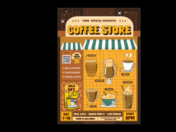 Coffee Store Flyer preview picture