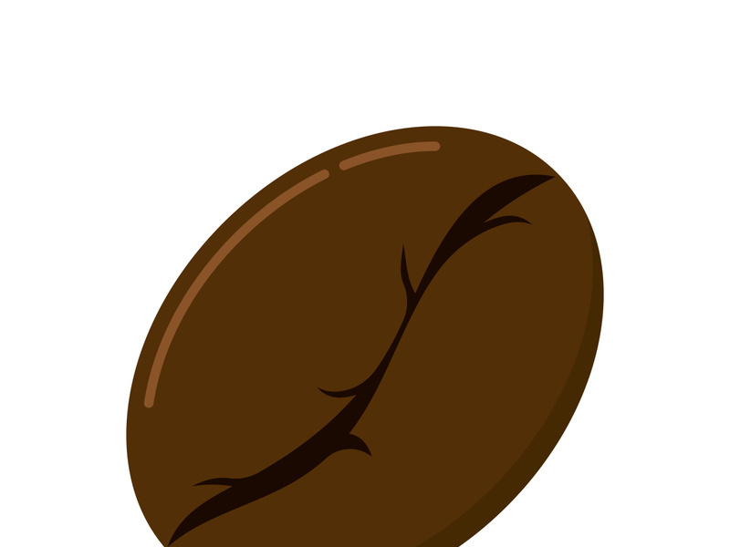 Coffee bean icon vector illustration template