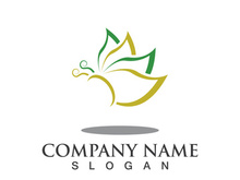 Butterfly logo template symbol vector icon design