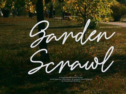 Garden Scrawl | Rough Handwritten