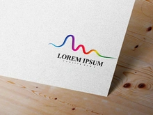 Equalizer Sound waves logo vector illustration design template