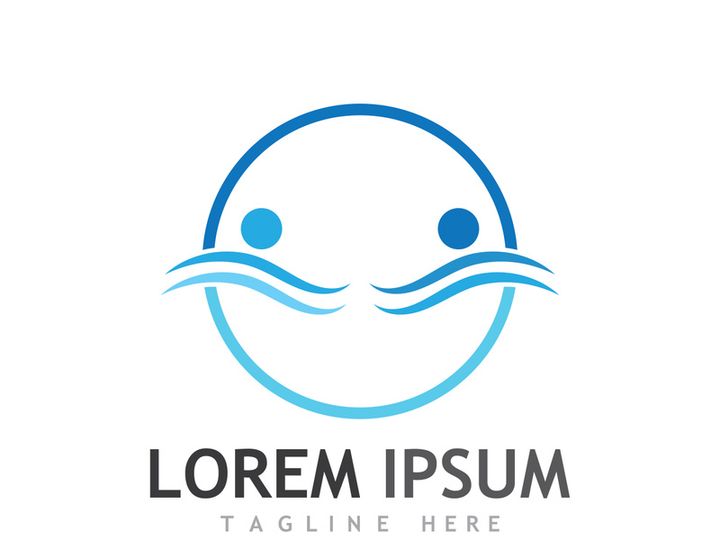 people community logo design with creative idea.