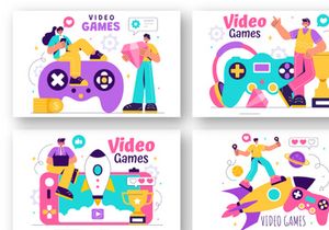 13 Video Games Illustration