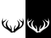 Deer logo template vector icon illustration design