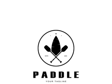 simple paddle logo,design for surfing,rafting,canoe,boat,surfing and rowing equipment business,vector preview picture