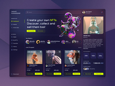 Nftor v2.0 - NFT Market place UI Kit