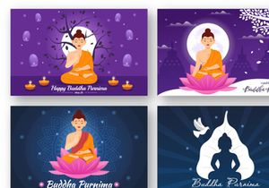 14 Happy Buddha Purnima Illustration