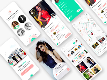 Find Tailor Shops and Book Mobile App UI Kit preview picture