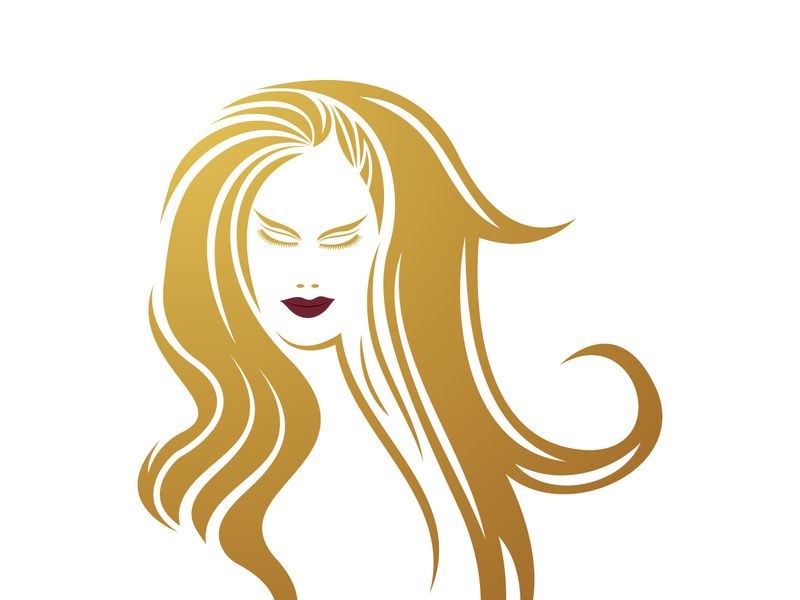 Women beauty, salon, spa, hair minimalist logo design inspiration