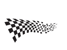 Race flag design illustration