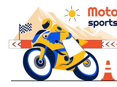 10 Motorcycle Racing Illustration