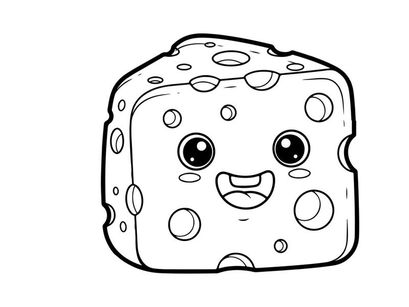 Cute smiling bread loaf vector illustration flat design